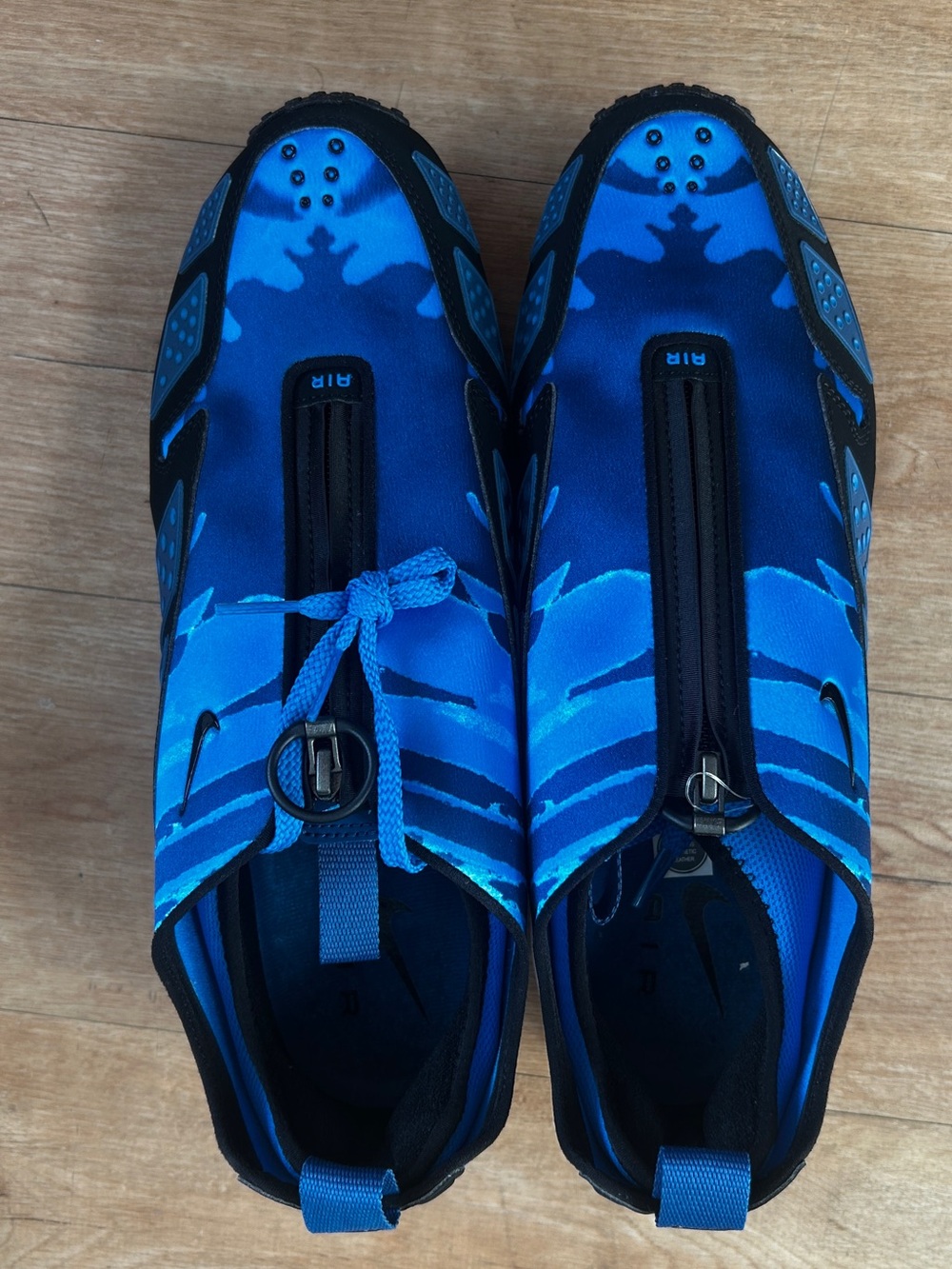Nike Blue and Black Slip-On Athletic Shoe